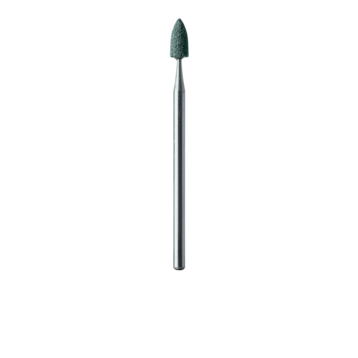 Abrasive, Green, Flame, 3.5mm Ø, Medium, HP - 662-035-HP-GRN - Avtec Dental