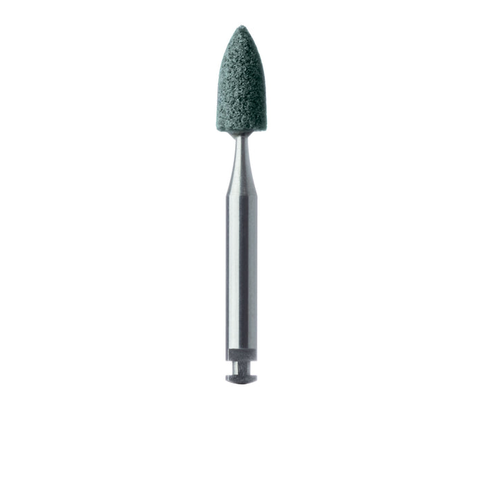 Abrasive, Green, Flame, 3.5mm Ø, Medium, RA - 662-035-RA-GRN - Avtec Dental