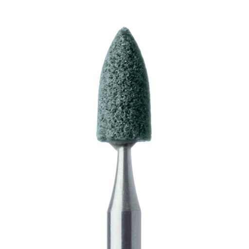 Abrasive, Green, Flame, 3.5mm Ø, Medium, RA - 662-035-RA-GRN - Avtec Dental