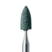 Abrasive, Green, Flame, 3.5mm Ø, Medium, RA - 662-035-RA-GRN - Avtec Dental