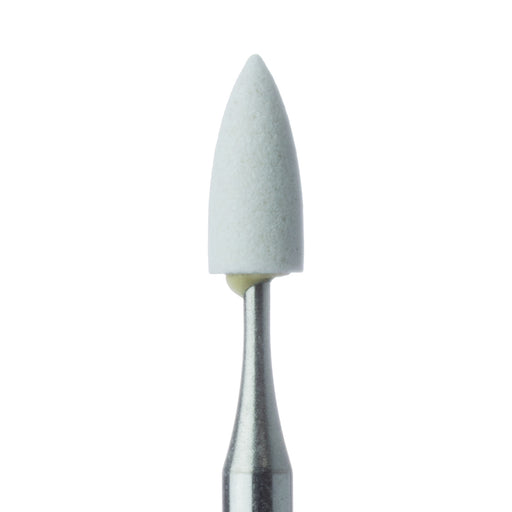 Abrasive, White, Flame, 3mm Ø, Extra Fine, RA - 662XF-030-RA-WH - Avtec Dental