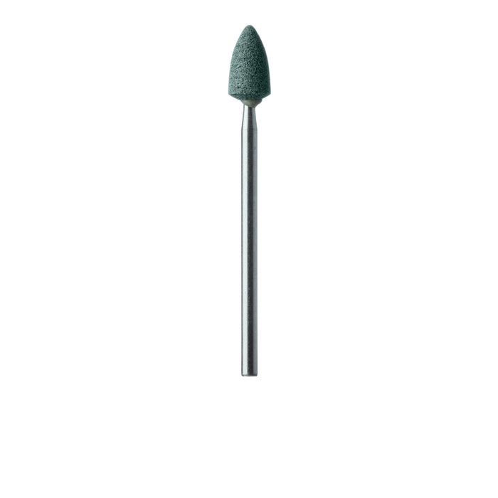 Abrasive, Green, Wide Flame, 6mm Ø, Medium, HP - 663-060-HP-GRN - Avtec Dental