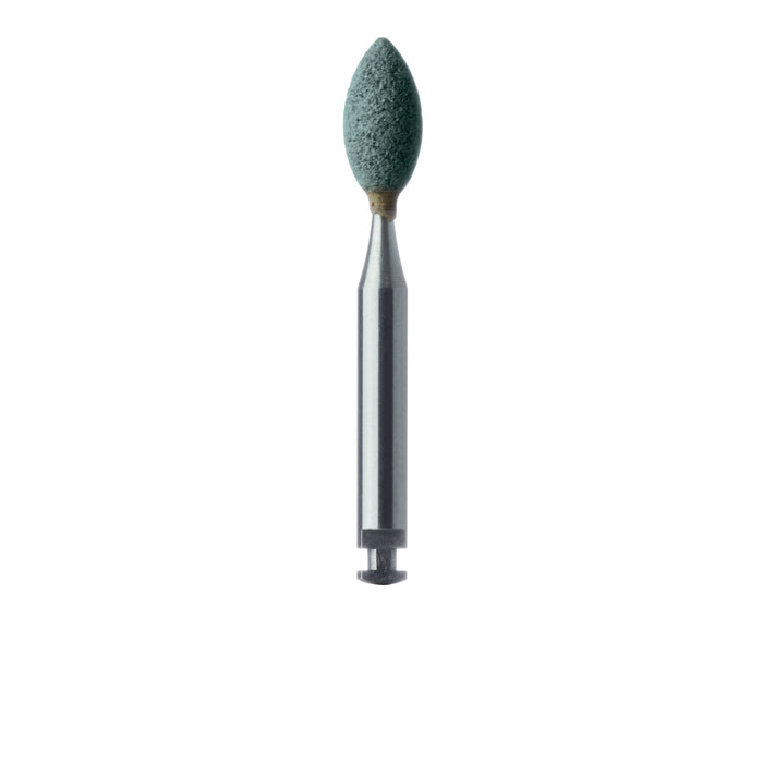 Abrasive, Green, Football, 3.5mm Ø, Medium, RA - 667-035-RA-GRN - Avtec Dental
