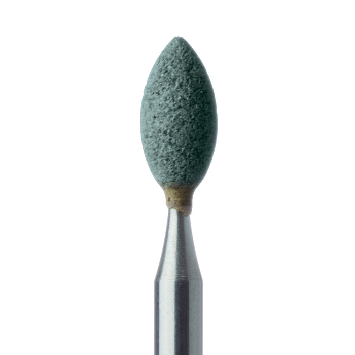 Abrasive, Green, Football, 3.5mm Ø, Medium, RA - 667-035-RA-GRN - Avtec Dental