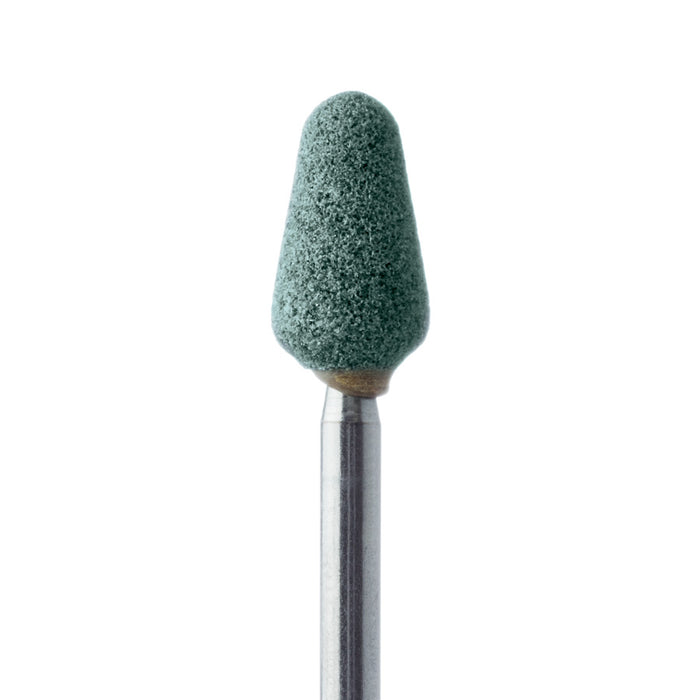 Abrasive, Green, Wide Nose Cone, 6mm Ø, Medium, HP - 671-060-HP-GRN - Avtec Dental