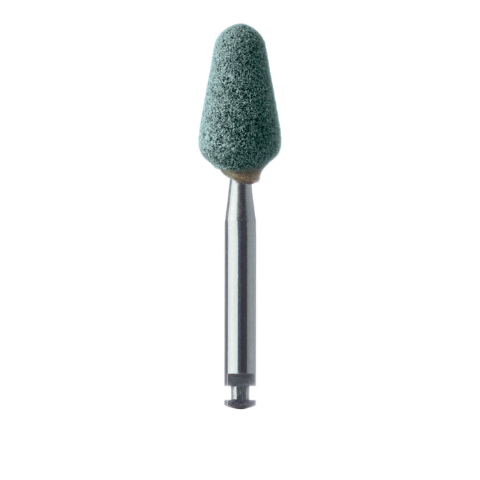 Abrasive, Green, Wide Nose Cone, 6mm Ø, Medium, RA - 671-060-RA-GRN - Avtec Dental