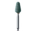 Abrasive, Green, Wide Nose Cone, 6mm Ø, Medium, RA - 671-060-RA-GRN - Avtec Dental