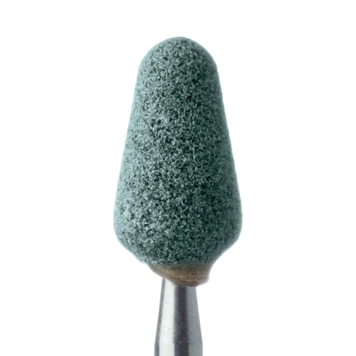 Abrasive, Green, Wide Nose Cone, 6mm Ø, Medium, RA - 671-060-RA-GRN - Avtec Dental