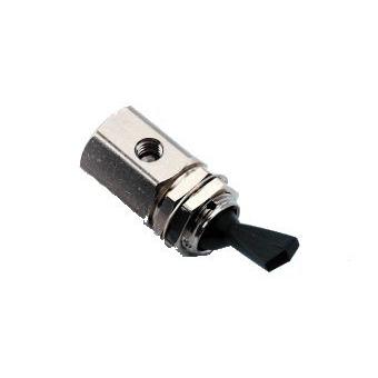 Toggle Valve, Momentary, 2-Way, Normally Closed, Black - DCI 7020