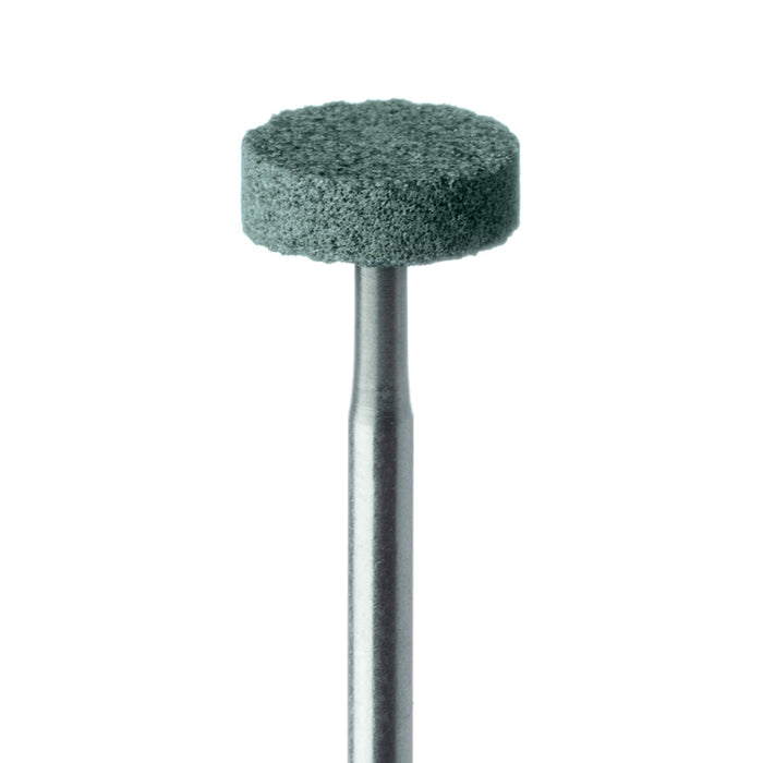 Abrasive, Green, Wheel, 9.5mm Ø, Medium, HP - 712-095-HP-GRN - Avtec Dental