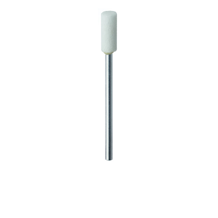 Abrasive, White, Cylinder, 5mm Ø, Very Hard Bonding, Coarse, HP - 732-050-HP-WH - Avtec Dental