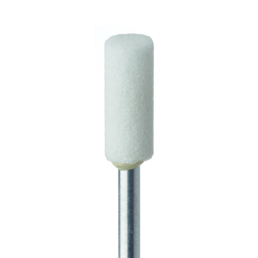 Abrasive, White, Cylinder, 5mm Ø, Very Hard Bonding, Coarse, HP - 732-050-HP-WH - Avtec Dental