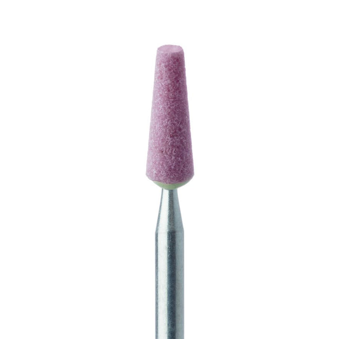 Abrasive, Pink, Tapered Flat End, 3.5mm Ø, Medium Bonding, Coarse, HP - 733-035-HP-P - Avtec Dental
