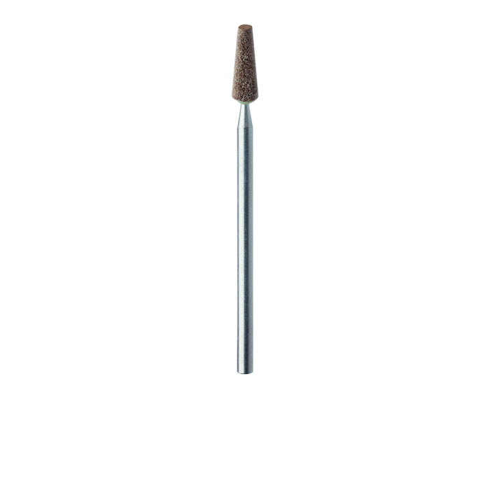 Abrasive, Brown, Tapered Flat End, 3.5mm Ø, Hard Bonding, Medium, HP - 733-035-HP-BRN - Avtec Dental