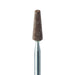 Abrasive, Brown, Tapered Flat End, 3.5mm Ø, Hard Bonding, Medium, HP - 733-035-HP-BRN - Avtec Dental