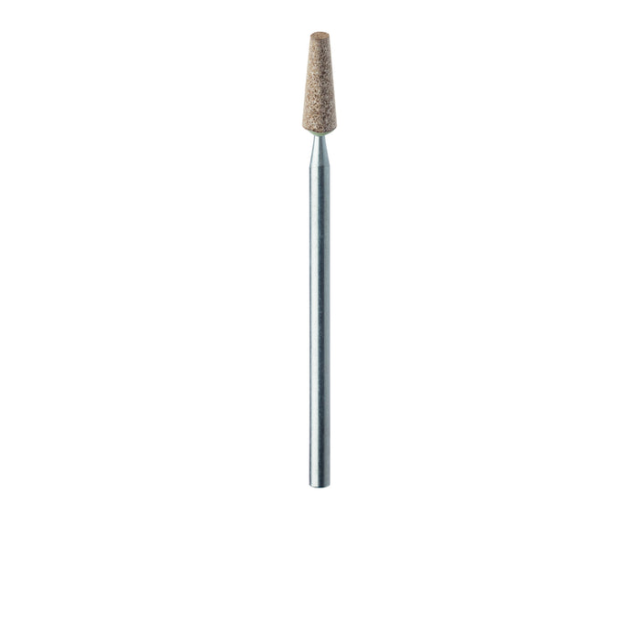 Abrasive, Light Brown, Tapered Flat End, 3.5mm Ø, Soft Bonding, Fine, HP - 733-035-HP-LBRN - Avtec Dental