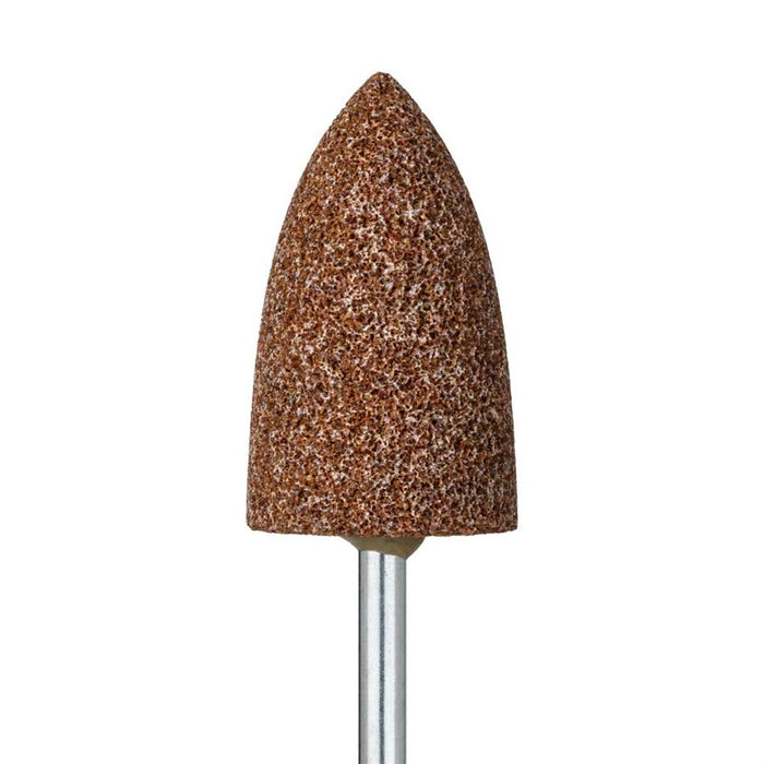 Abrasive, Brown, Flame, Laboratory Trimmer, 13mm Ø, Medium, HP - 743S-130-HP-BRN - Avtec Dental