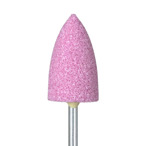 Abrasive, Pink, Flame, Laboratory Trimmer, 13mm Ø, Medium, HP - 743S-130-HP-P - Avtec Dental