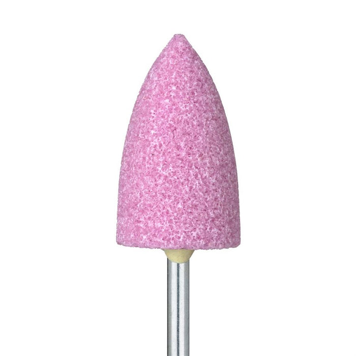 Abrasive, Pink, Flame, Laboratory Trimmer, 13mm Ø, Medium, HP - 743S-130-HP-P - Avtec Dental