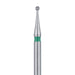 Round Diamond Bur, 1mm Ø, Coarse, FG - 801G-010-FG - Avtec Dental