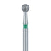 Round Diamond Bur, 2.5mm Ø, Coarse, FG - 801G-025-FG - Avtec Dental