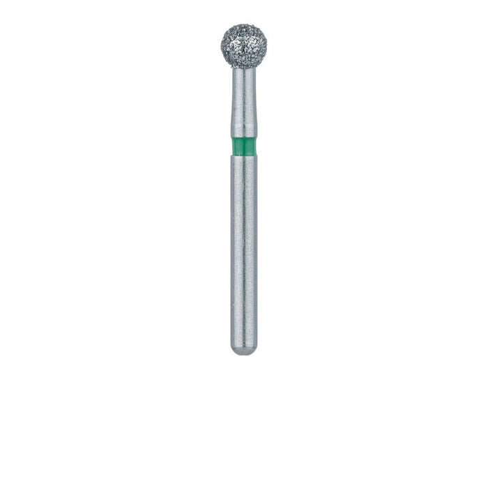 Round Diamond Bur, 2.7mm Ø, Coarse, FG - 801G-027-FG - Avtec Dental