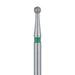 Round Diamond Bur, 1.6mm Ø, Coarse, SU - 801G-016-SU - Avtec Dental
