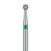 Round Diamond Bur, 1.8mm Ø, Coarse, SU - 801G-018-SU - Avtec Dental