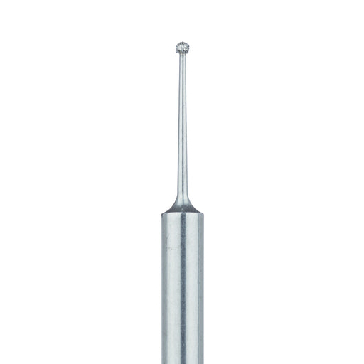 Long Round Diamond Bur, 0.8mm Ø, Medium, HP - 801L-008-HP - Avtec Dental