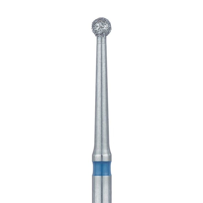 Long Round Diamond Bur, 1.6mm Ø, Medium, FG - 801L-016-FG - Avtec Dental