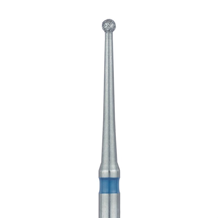 Long Round Diamond Bur, 1mm Ø, Medium, HP - 801L-010-HP - Avtec Dental
