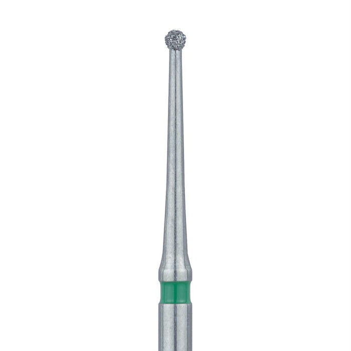 Long Round Diamond Bur, 1mm Ø, Coarse, FG - 801LG-010-FG - Avtec Dental