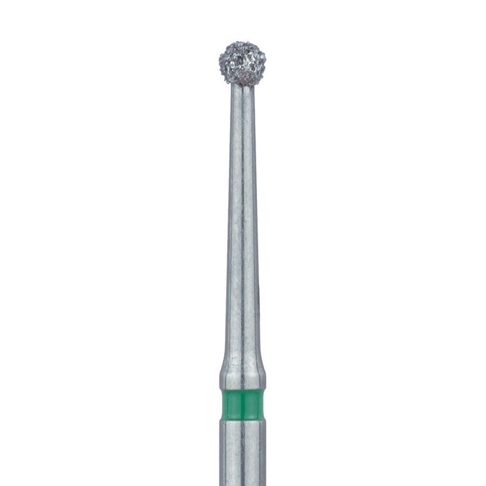 Long Round Diamond Bur, 1.6mm Ø, Coarse, FG - 801LG-016-FG - Avtec Dental