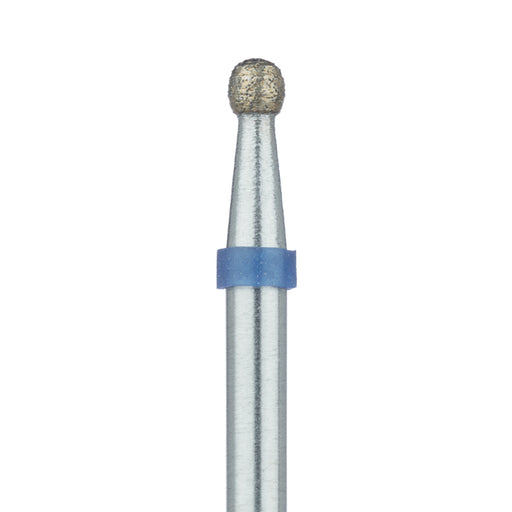Diamond Bur, Sintered, Round, 2.1mm Ø, Medium, HP - 801S-021-HP - Avtec Dental