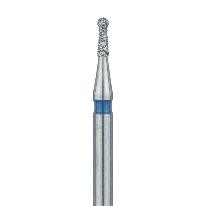 Round Diamond Bur, With Neck, 0.9mm Ø, Medium, FG - 802-009-FG - Avtec Dental