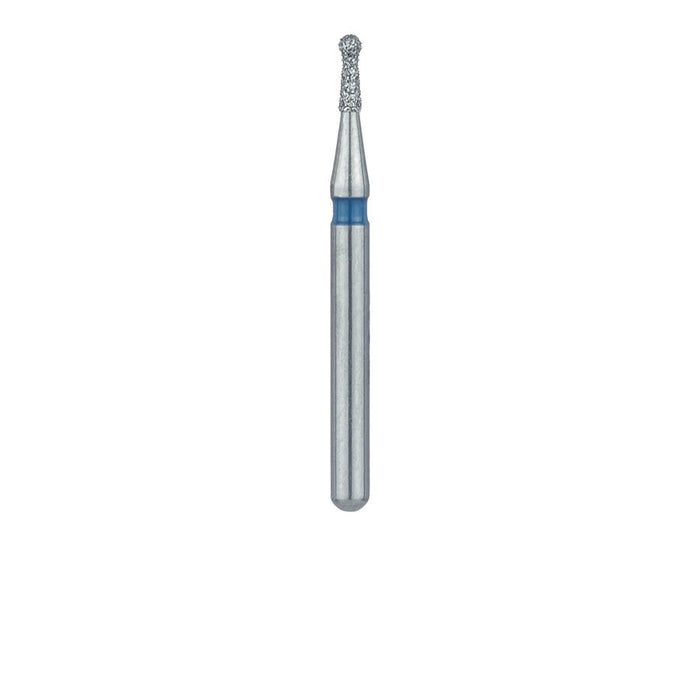 Round Diamond Bur, With Neck, 0.9mm Ø, Medium, FG - 802-009-FG - Avtec Dental
