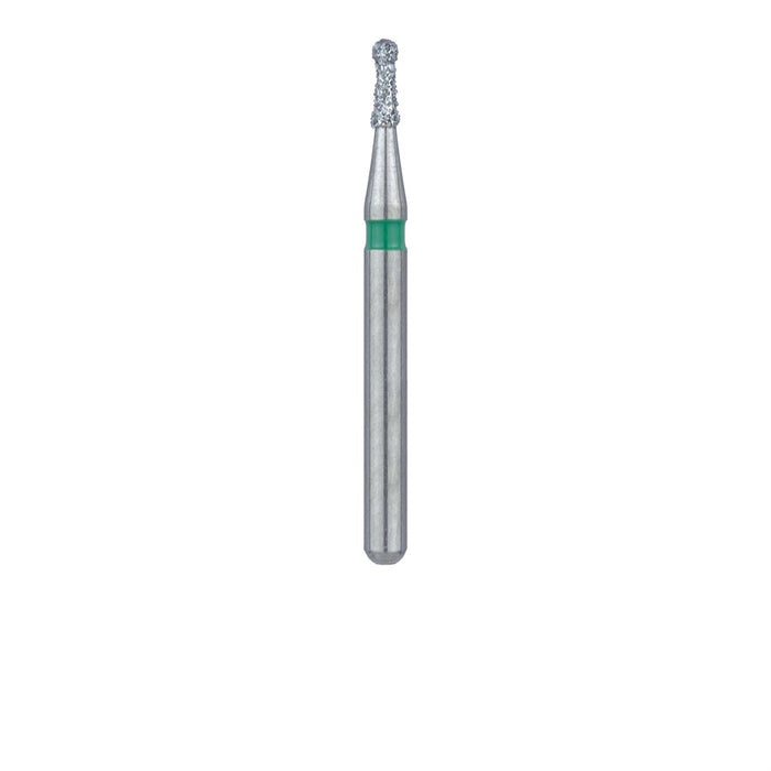 Round Diamond Bur, With Neck, 1mm Ø, Coarse, FG -802G-010-FG - Avtec Dental