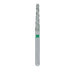 Single-Use Diamond Bur, Sterile, 25 Pack, 1.8mm Ø, Spiral, Tapered, Round End, 10mm Working Length, Coarse, FG - 8118.9C - Avtec Dental