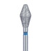 Long Barrel Diamond Bur, 3.7mm Ø, Medium, FG - 811L-037-FG - Avtec Dental