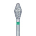 Long Barrel Diamond Bur, 3.7mm Ø, Coarse, FG - 811LG-037-FG - Avtec Dental
