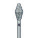 Long Barrel Diamond Bur, 3.7mm Ø, Super Coarse, FG - 811LH-037-FG - Avtec Dental