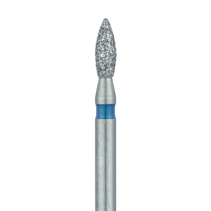 Pointed Football Diamond Bur, 1.6mm Ø, Medium, FG - 830-016-FG - Avtec Dental