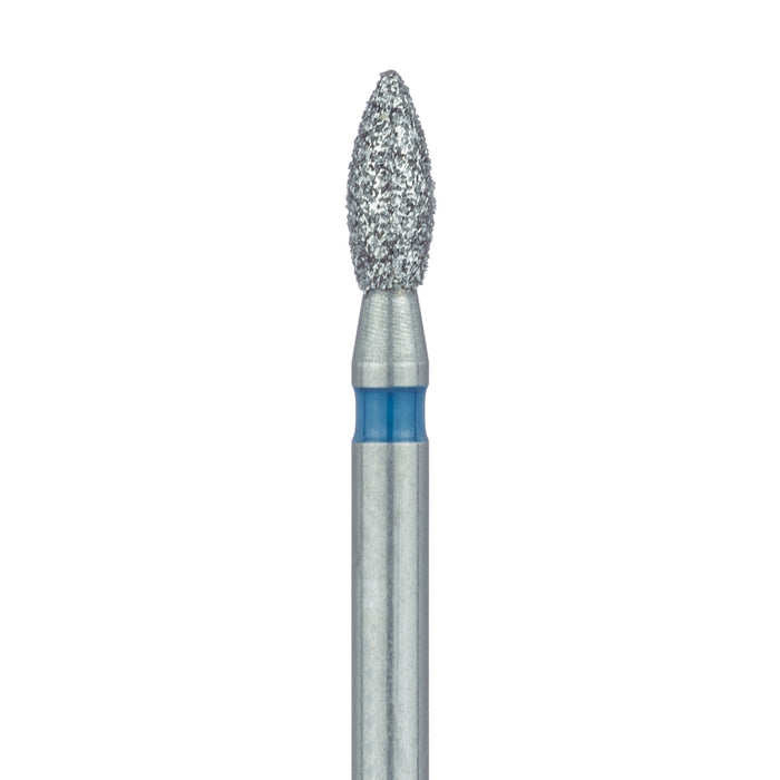 Pointed Football Diamond Bur, 1.8mm Ø, Medium, FG - 830-018-FG - Avtec Dental