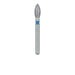 Pointed Football Diamond Bur, 2.3mm Ø, Medium, FG - 830-023-FG - Avtec Dental