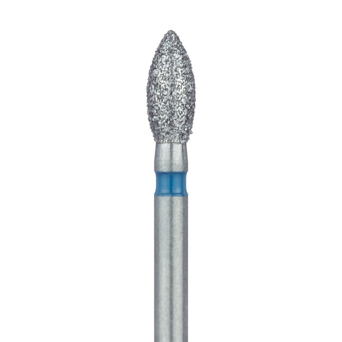 Pointed Football Diamond Bur, 2.3mm Ø, Medium, FG - 830-023-FG - Avtec Dental