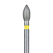 Pointed Football Diamond Bur, 2.3mm Ø, Extra Fine, FG - 830C-023-FG - Avtec Dental