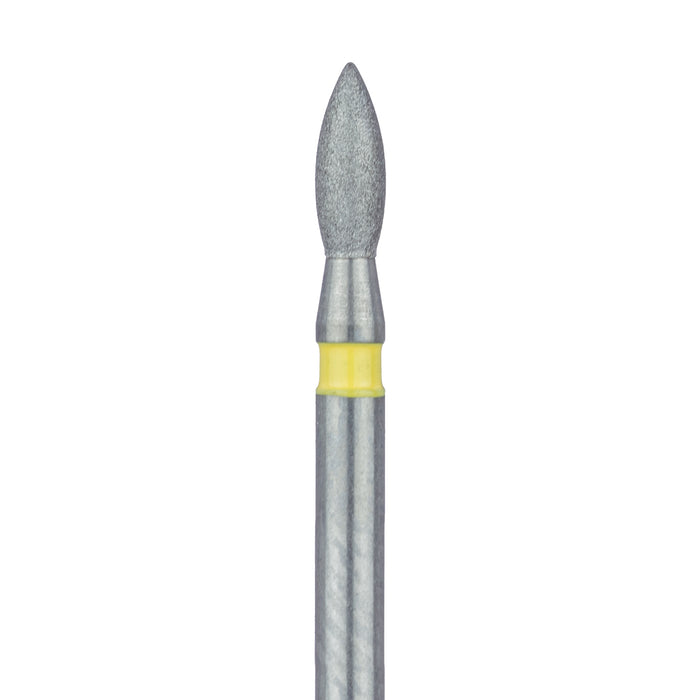Pointed Football Diamond Bur, 1.6mm Ø, Extra Fine, FG - 830C-016-FG - Avtec Dental