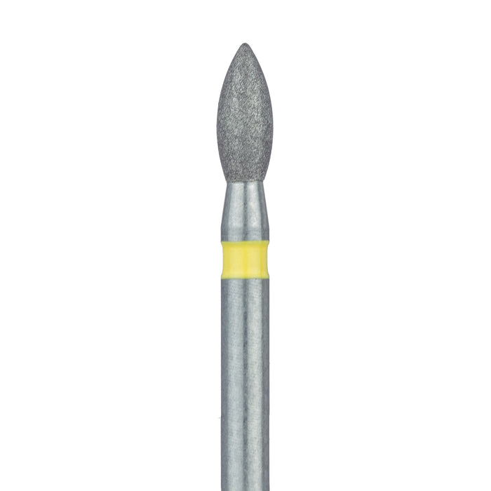 Pointed Football Diamond Bur, 1.8mm Ø, Extra Fine, FG - 830C-018-FG - Avtec Dental