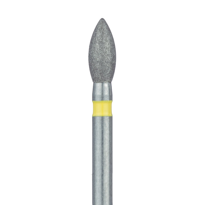 Pointed Football Diamond Bur, 2.1mm Ø, Extra Fine, FG - 830C-021-FG - Avtec Dental