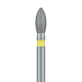 Pointed Football Diamond Bur, 2.1mm Ø, Extra Fine, FG - 830C-021-FG - Avtec Dental